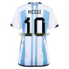 Original Fußballtrikot Argentinien 3 Star MESSI 10 WM 2022 Für Damen